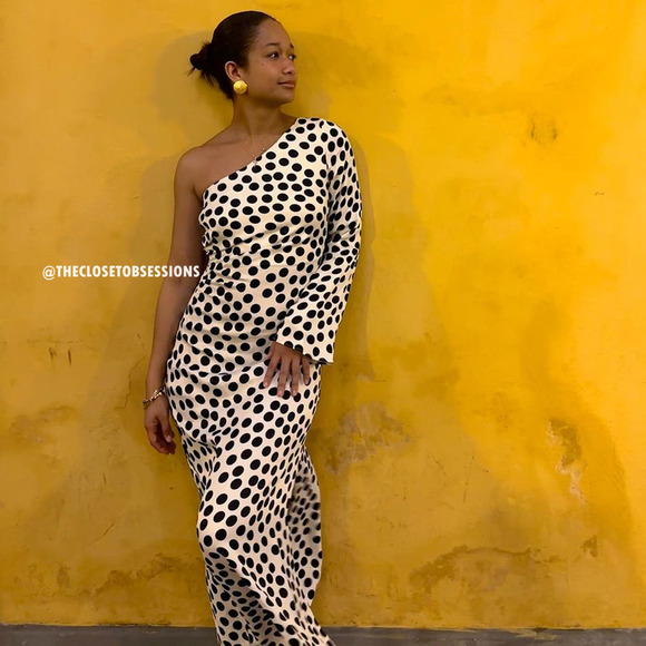 MANGO BLOGGER FAVE!!! Printed Long Dress NWT - Picture 14 of 16